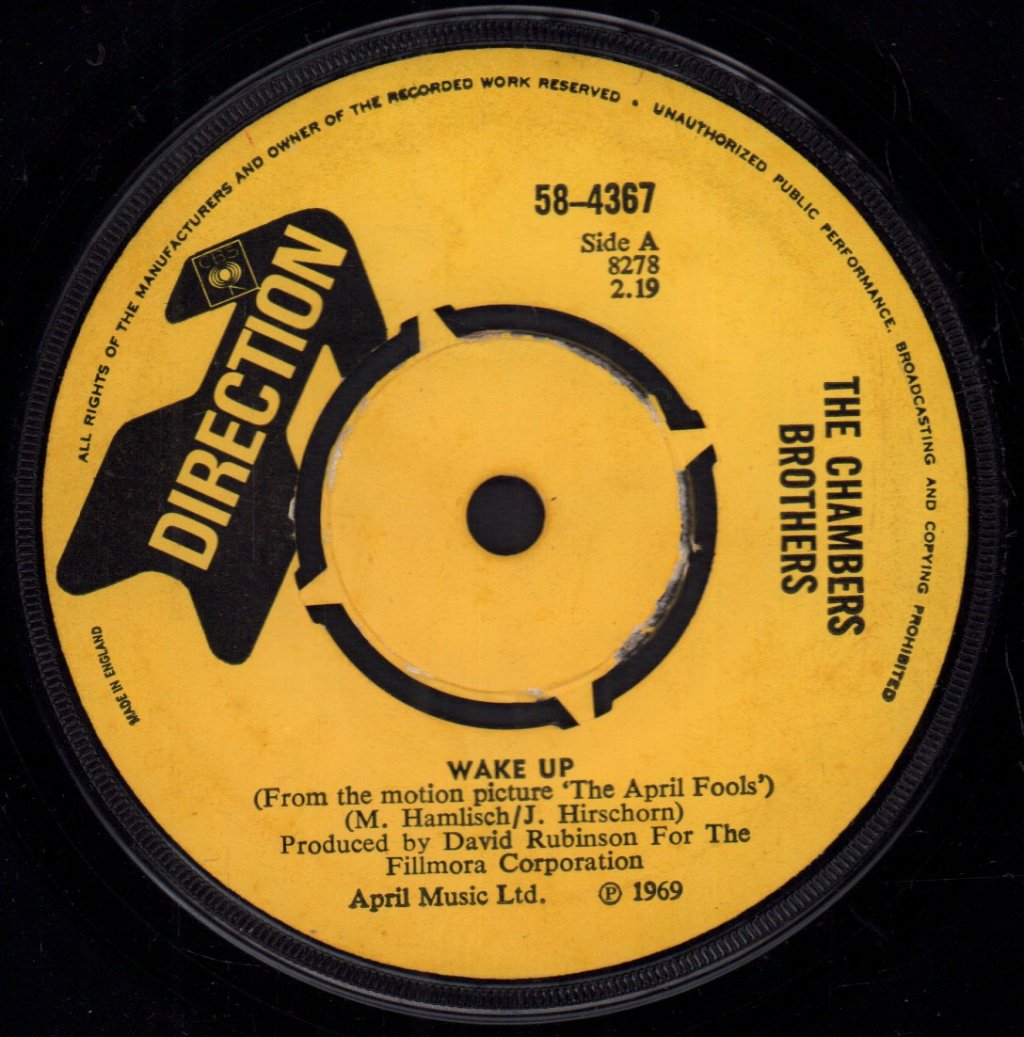 Chambers Brothers - Wake Up - 7 Inch