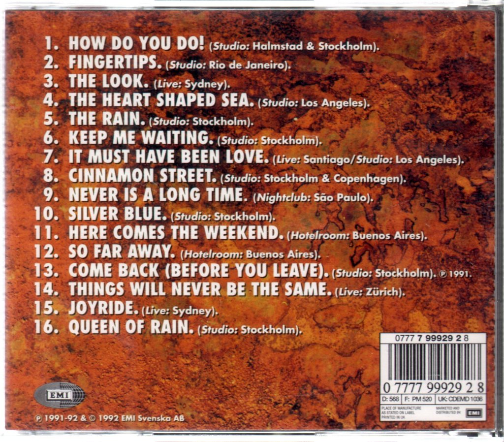 Roxette - Tourism - Cd