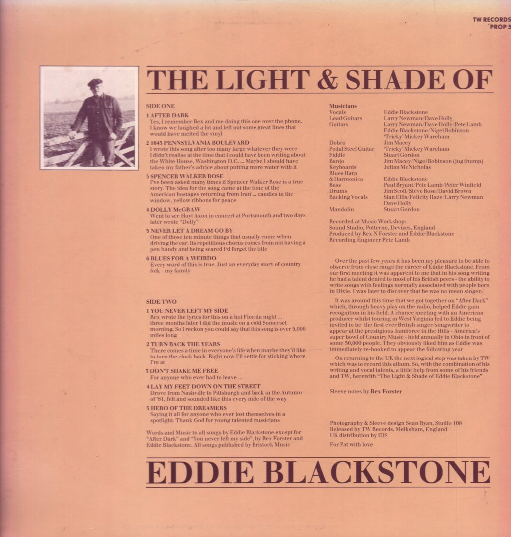 Eddie Blackstone - Light & Shade Of - Lp