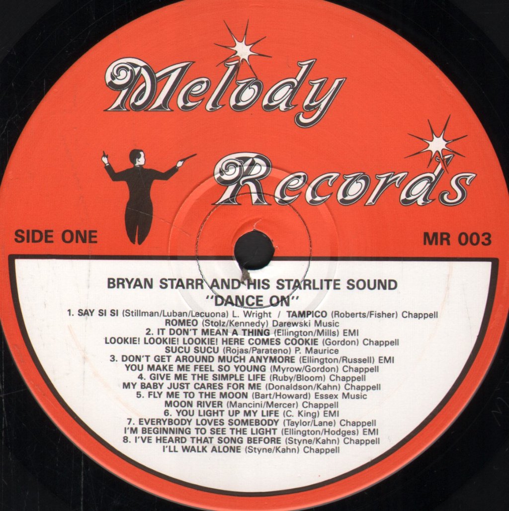 Bryan Starr & His Starlight Sound - Dance On - Lp