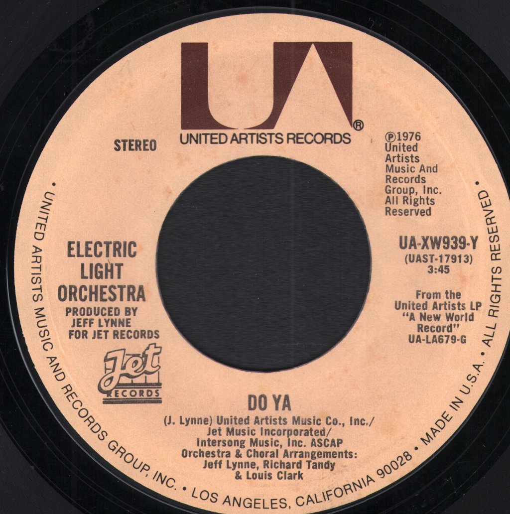 Electric Light Orchestra - Do Ya - 7 Inch