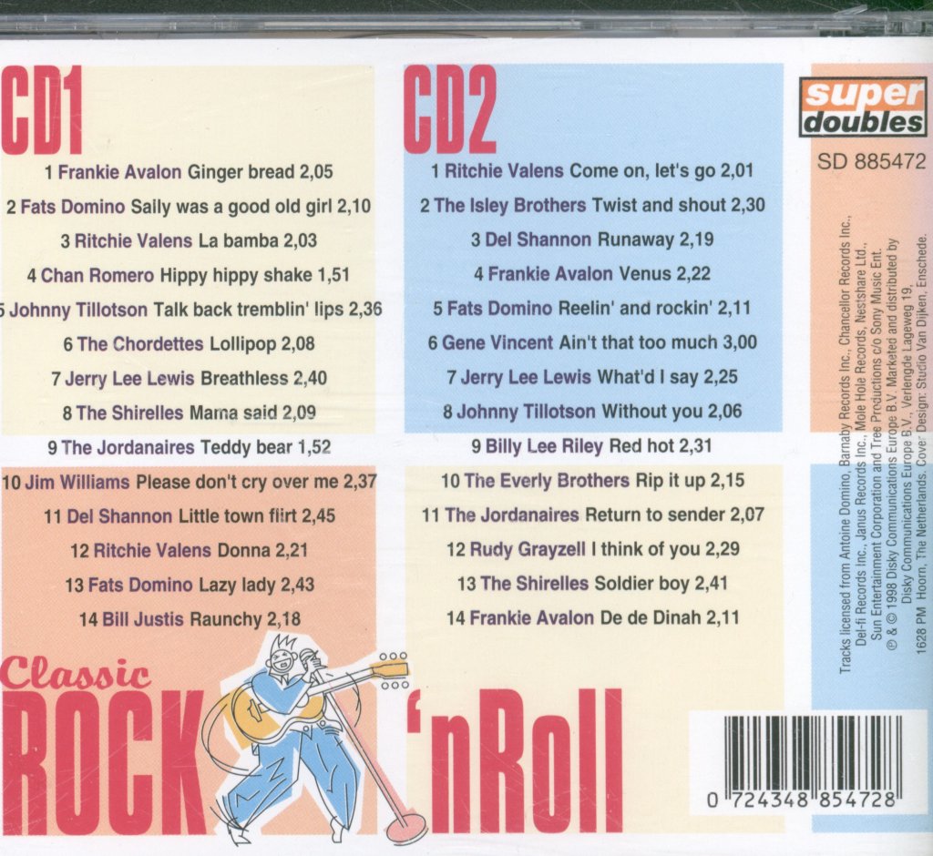 Various Artists - Classic Rock 'n Roll - Double Cd