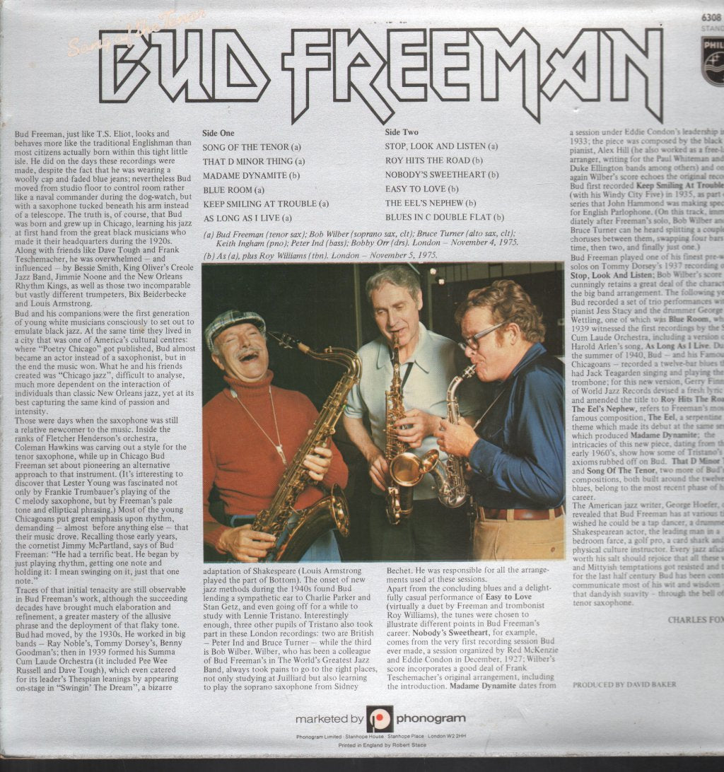 Bud Freeman - Song Of The Tenor - Lp
