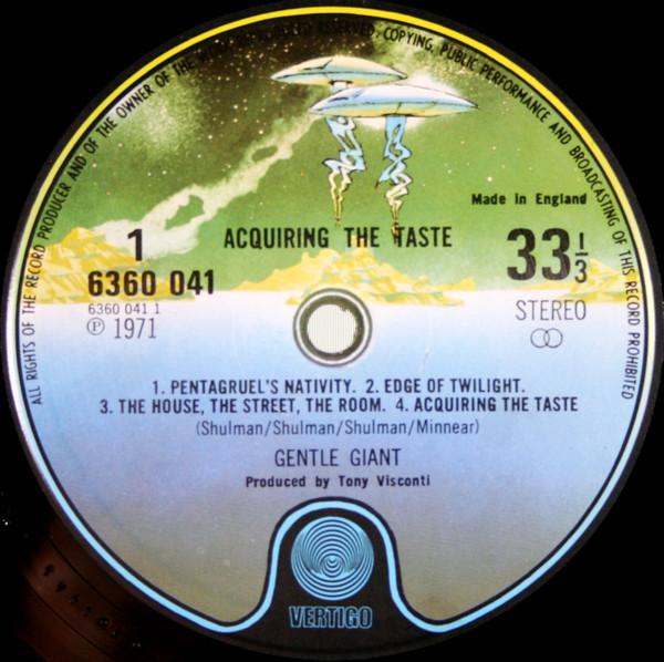 Gentle Giant - Acquiring The Taste - Lp