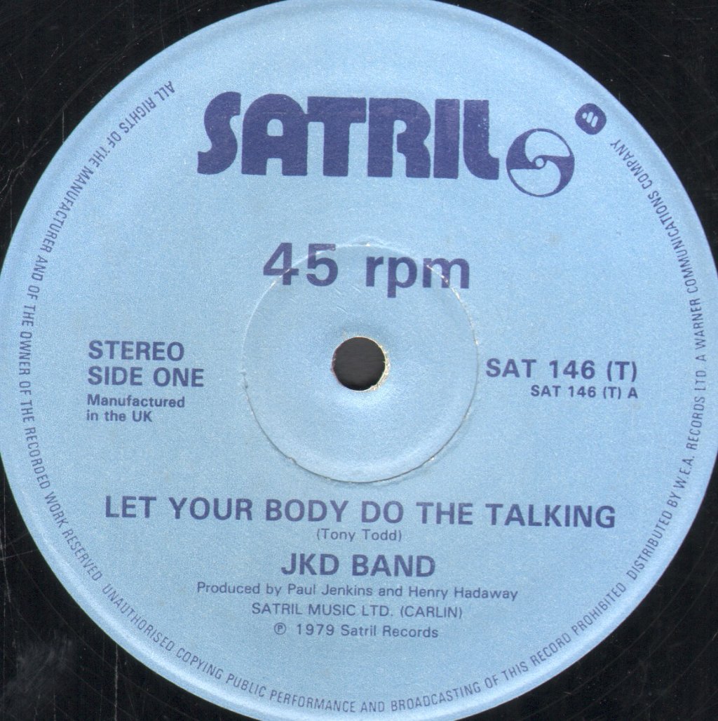 Jkd Band - Let Your Body Do The Talking / Mellow Terrain - 12 Inch