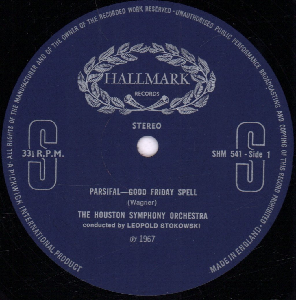 Leopold Stokowski / Houston Symphony Orchestra - Wagner Parsifal / Good Friday Spell - Lp