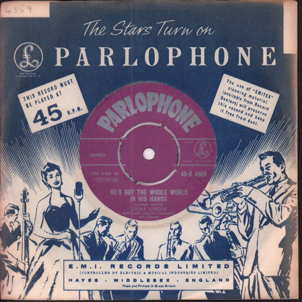 Laurie London - He's Got The Whole World In His Hands - 7 Inch