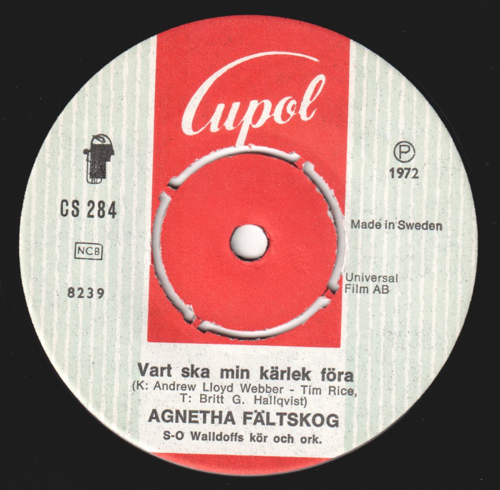 Agnetha Fältskog - Vart Ska Min Kärlek Föra / Nu Ska Du Bli Stilla - 7 Inch