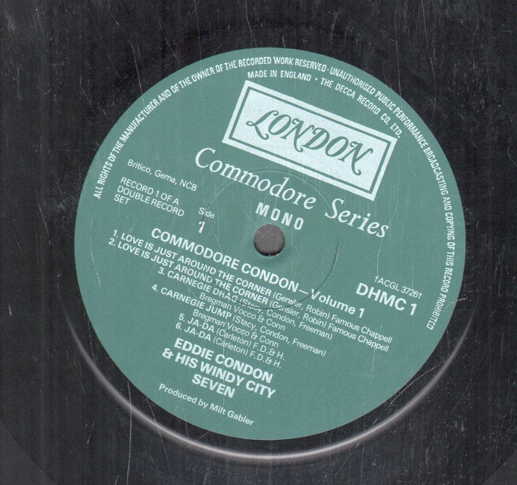 Eddie Condon - Commodore Condon Vol. 1 - Double Lp