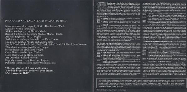 Black Sabbath - Heaven And Hell - Cd