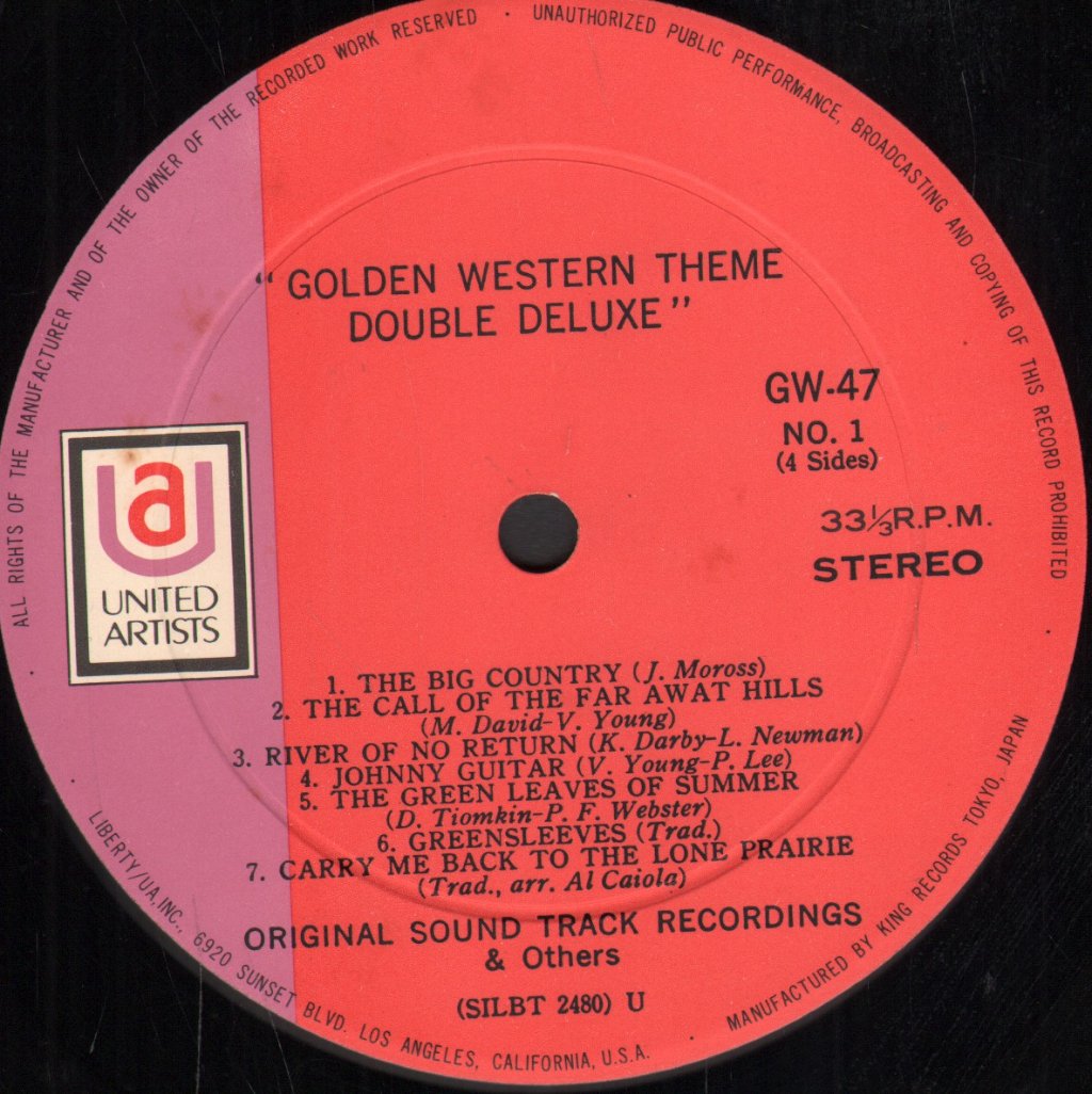 Various Artists - Golden Western Theme - Double Lp