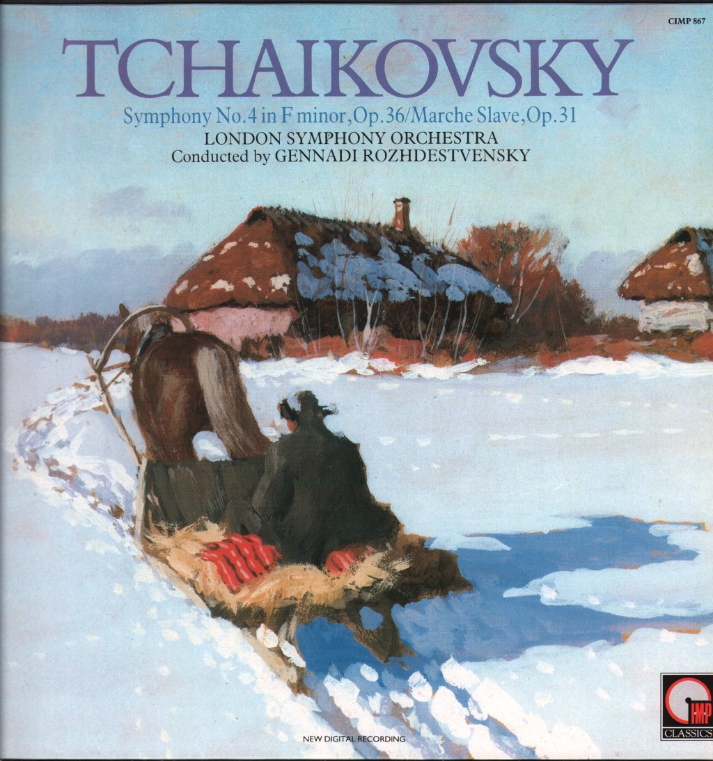 Gennadi Rozhdestvensky / London Symphony Orchestra - Tchaikovsky -Symphony No. 4 In F Minor, Op.36 / Marche Slave, Op.31 - Lp