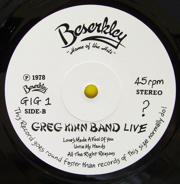 Rubinoos/Greg Kihn Band - Live - 12 Inch