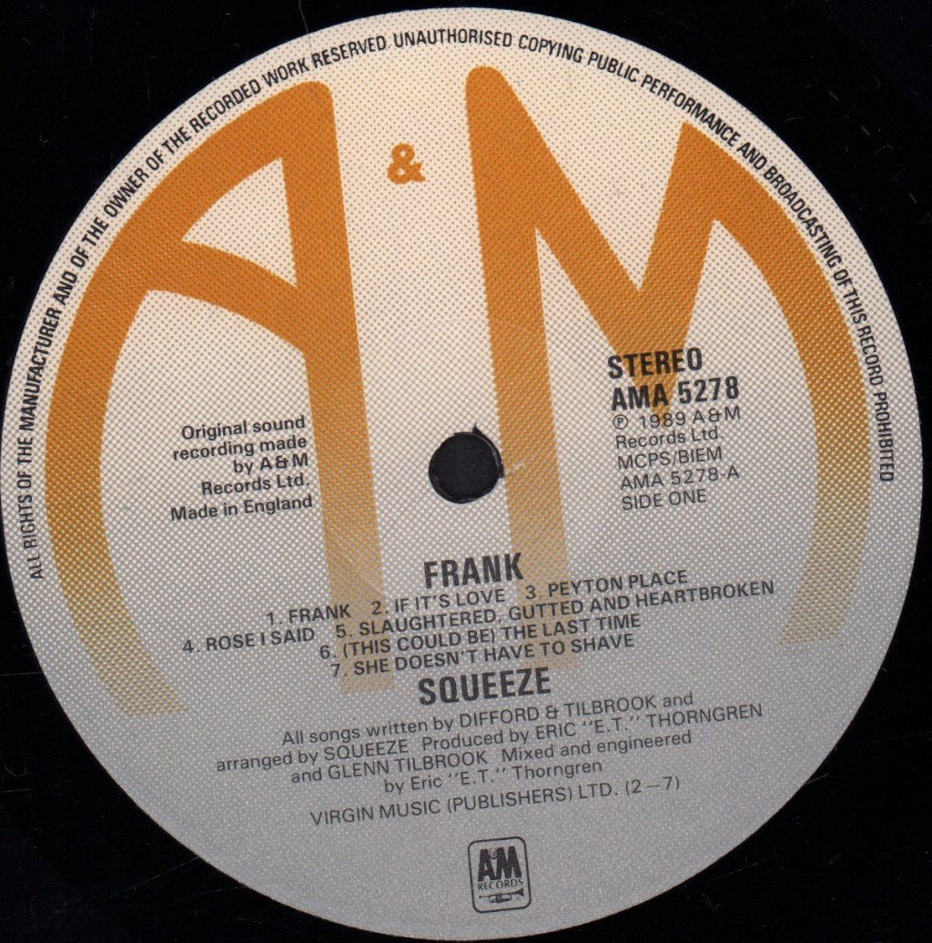 Squeeze - Frank - Lp