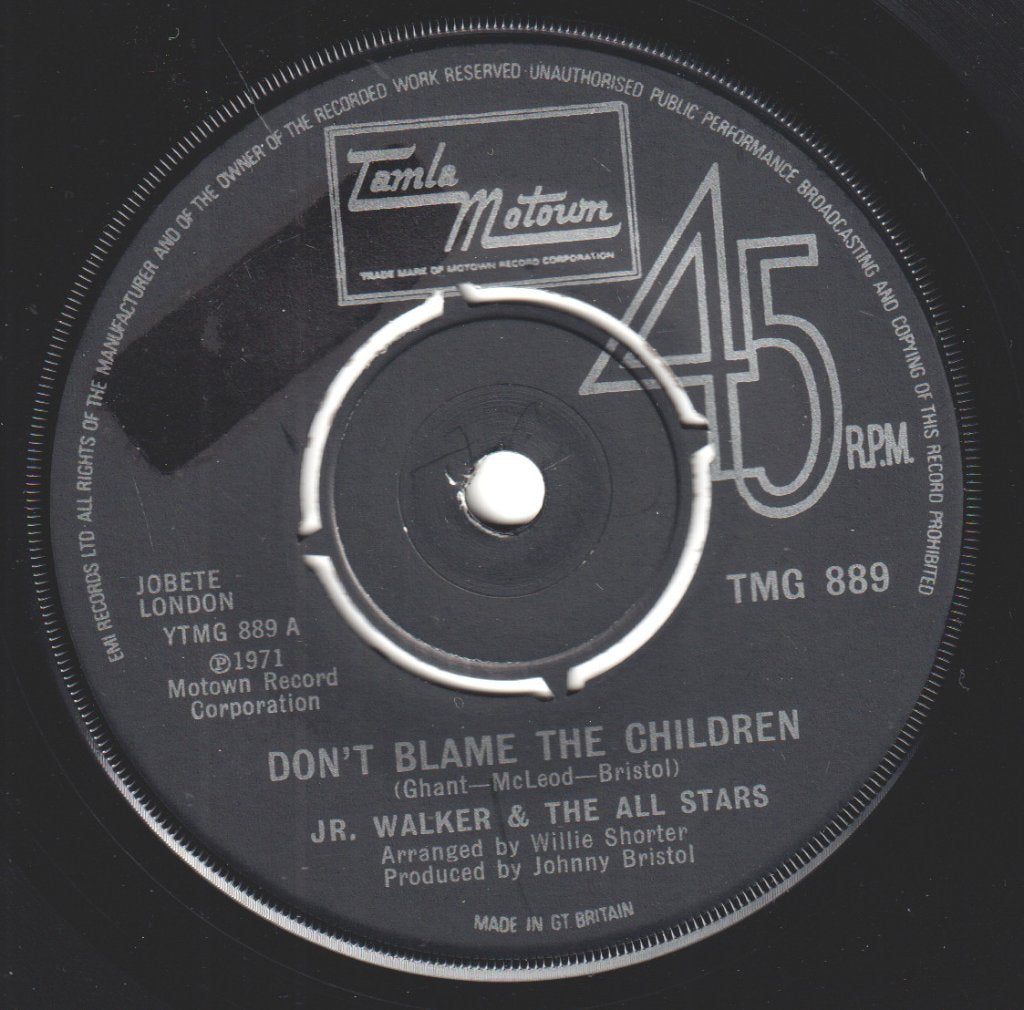 Junior Walker And The All Stars - Don't Blame The Children - 7 Inch