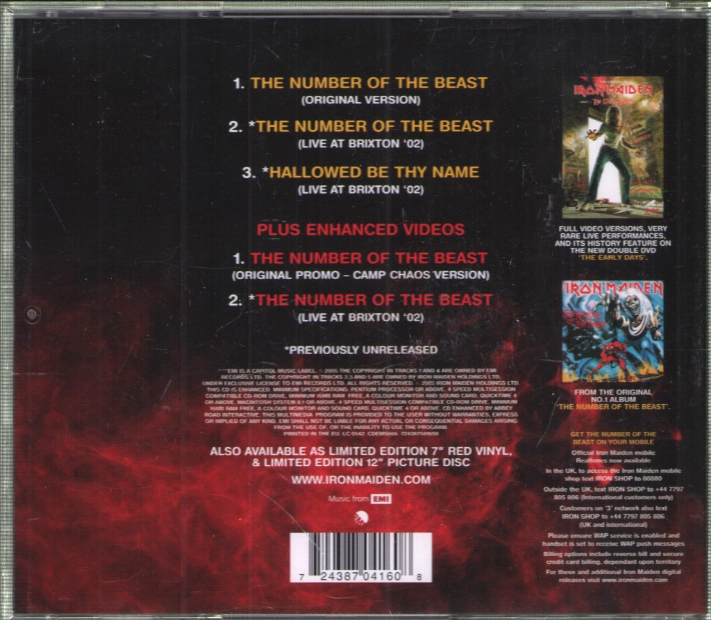 Iron Maiden - Number Of The Beast - Cd