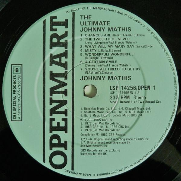 Johnny Mathis - Ultimate - Double Lp