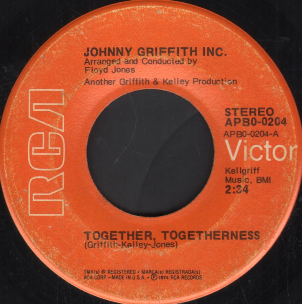 Johnny Griffith Inc. - Together, Togetherness - 7 Inch