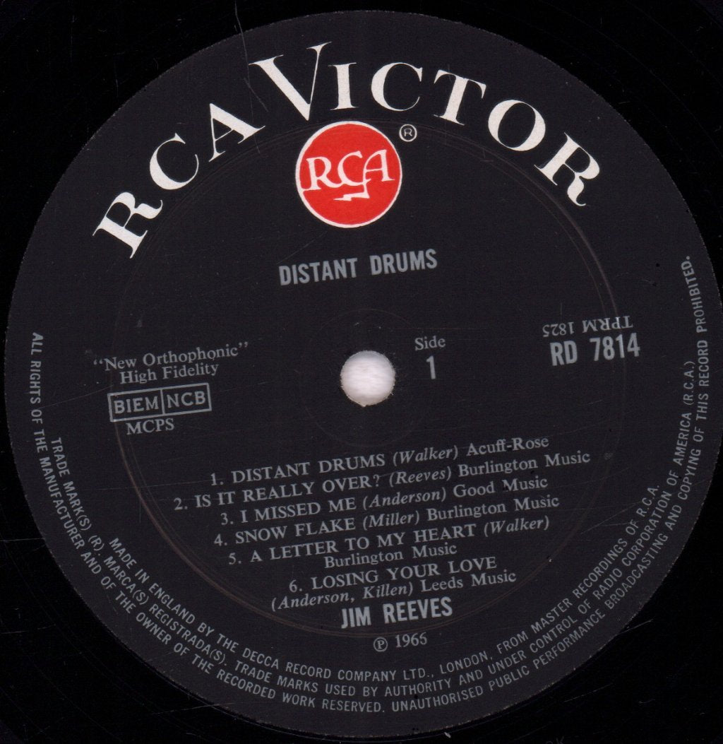 Jim Reeves - Distant Drums - Lp