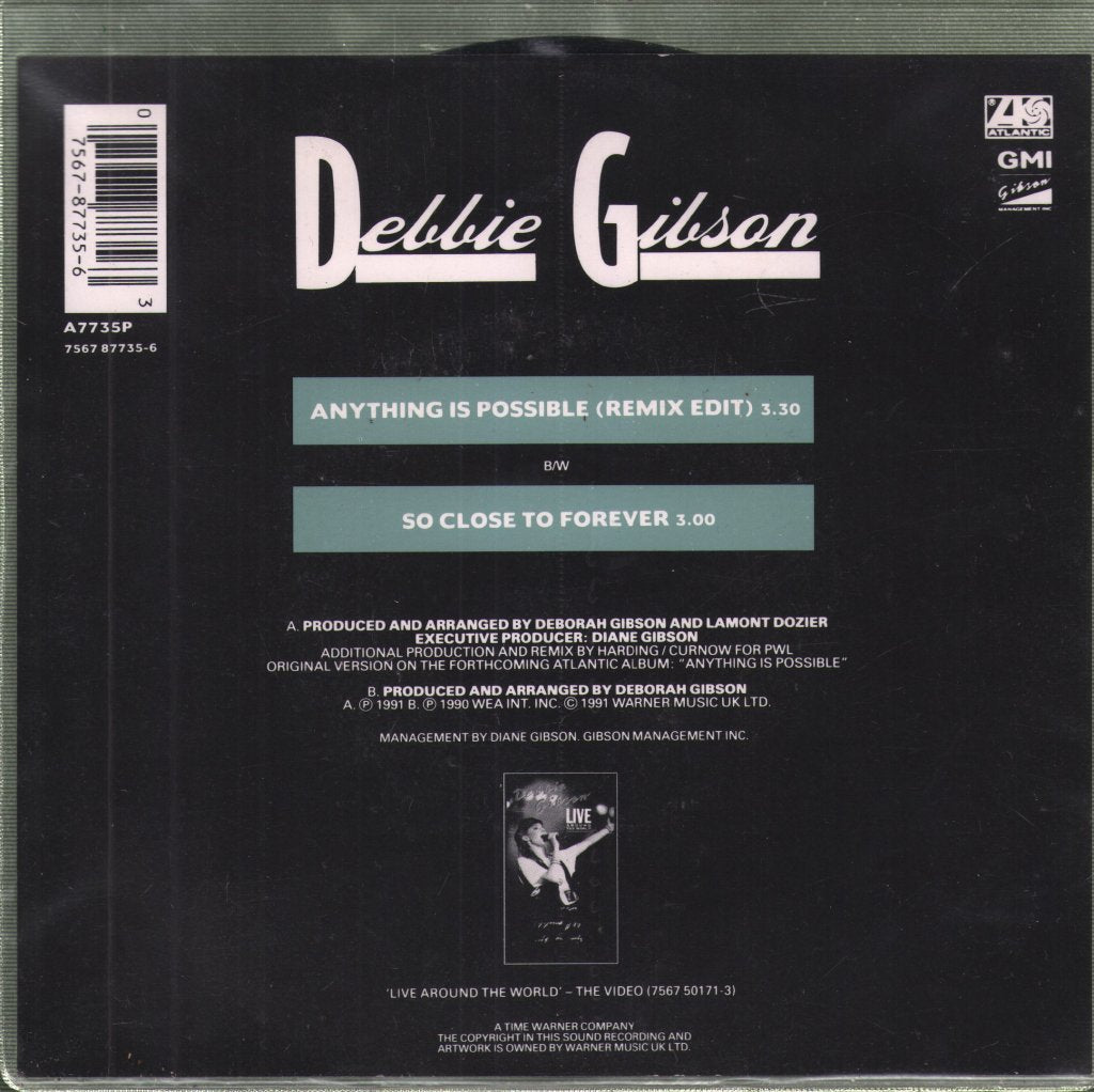 Debbie Gibson - Anything Is Possible - 7 Inch