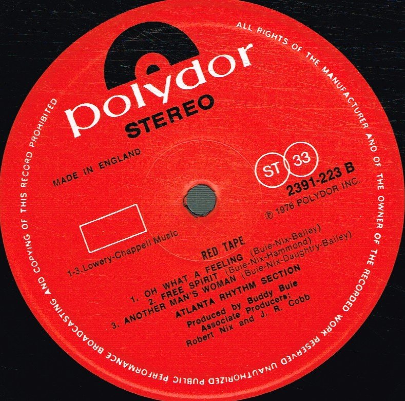 Atlanta Rhythm Section - Red Tape - Lp