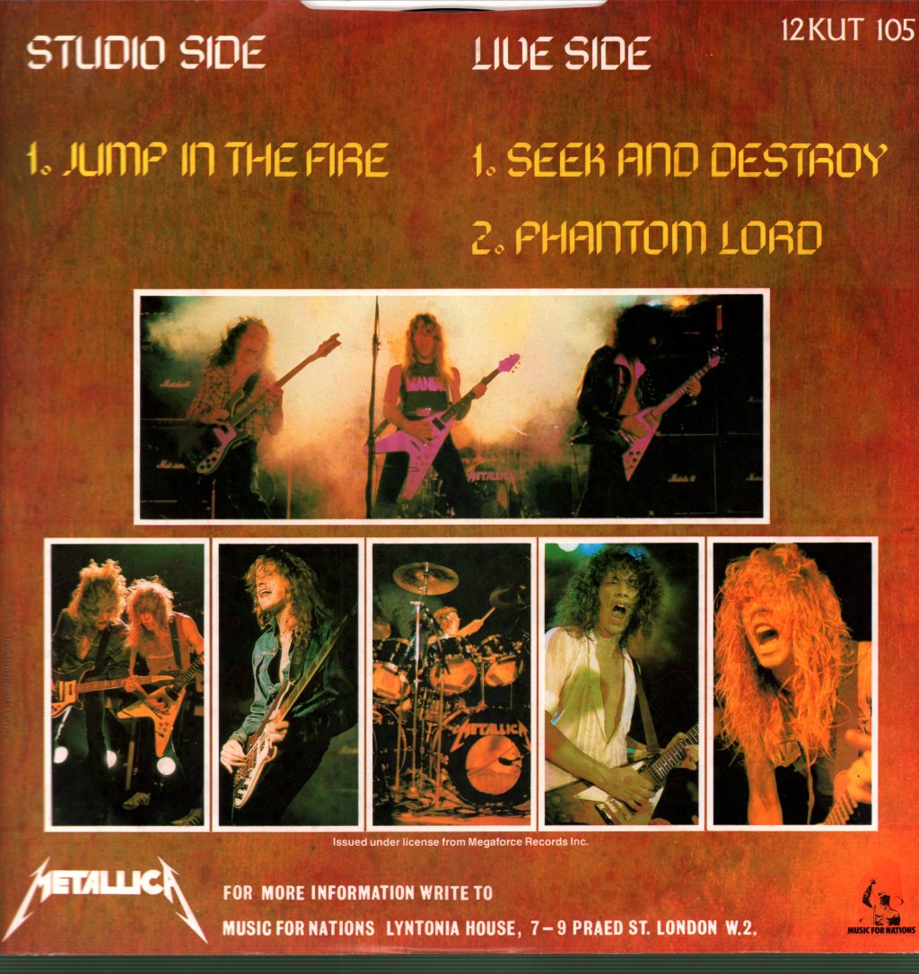 Metallica - Jump In The Fire - 12 Inch