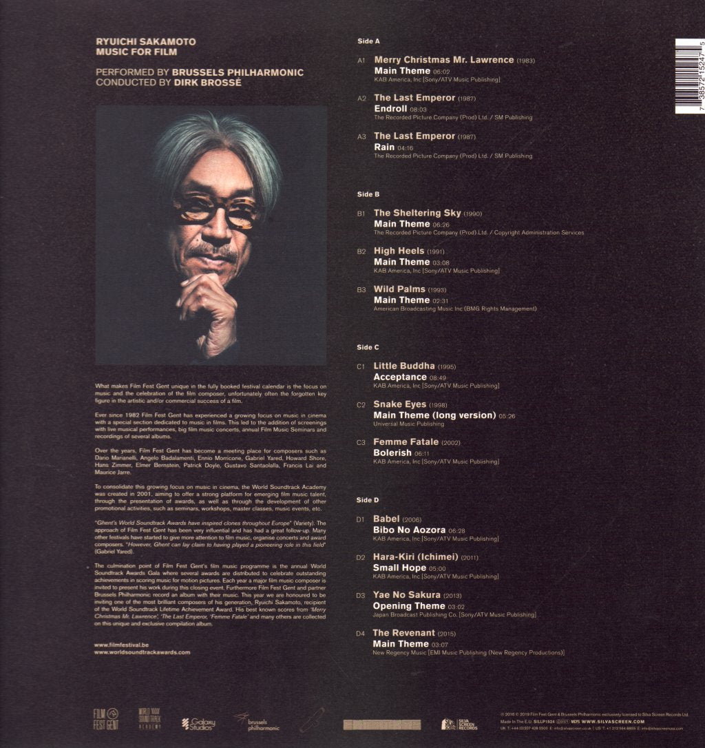 Ryuichi Sakamoto - Music For Film - Double Lp