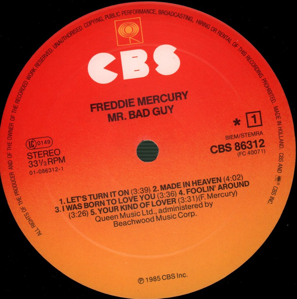 Freddie Mercury - Mr Bad Guy - Lp