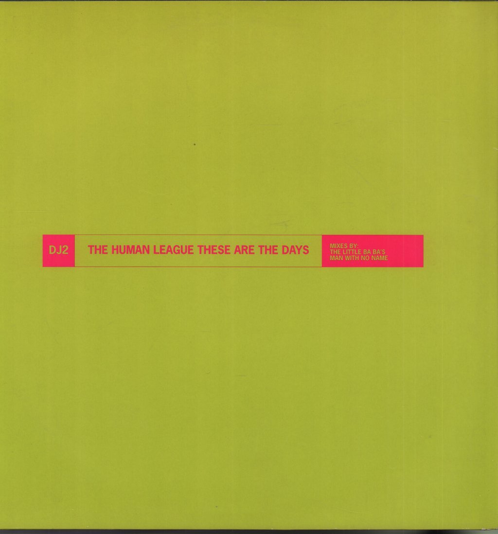 Human League - These Are The Days - 12 Inch