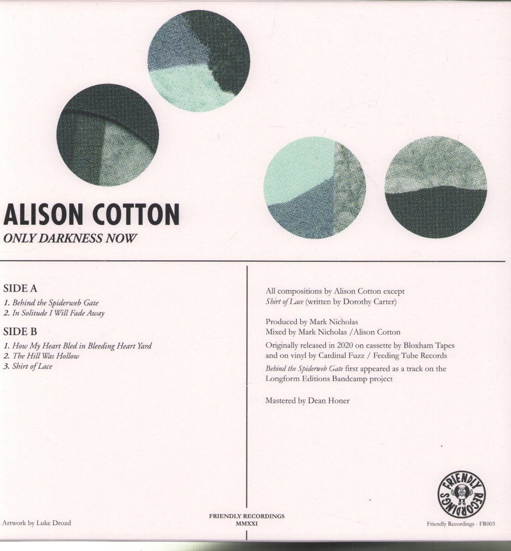 Alison Cotton - Only Darkness Now - Lp
