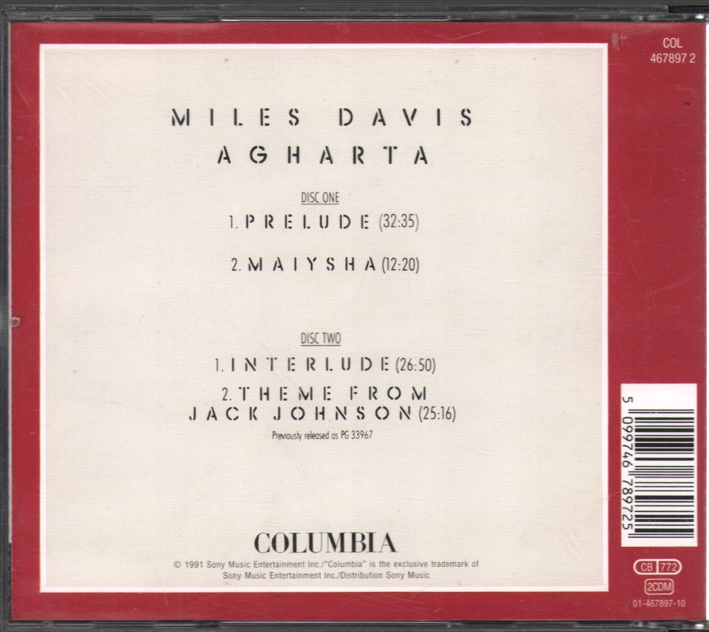 Miles Davis - Agharta - Double Cd