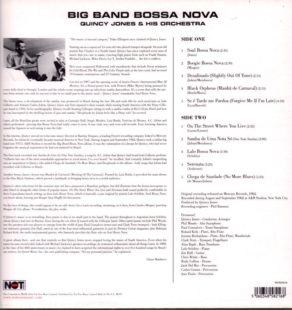 Quincy Jones And His Orchestra - Big Band Bossa Nova - Lp