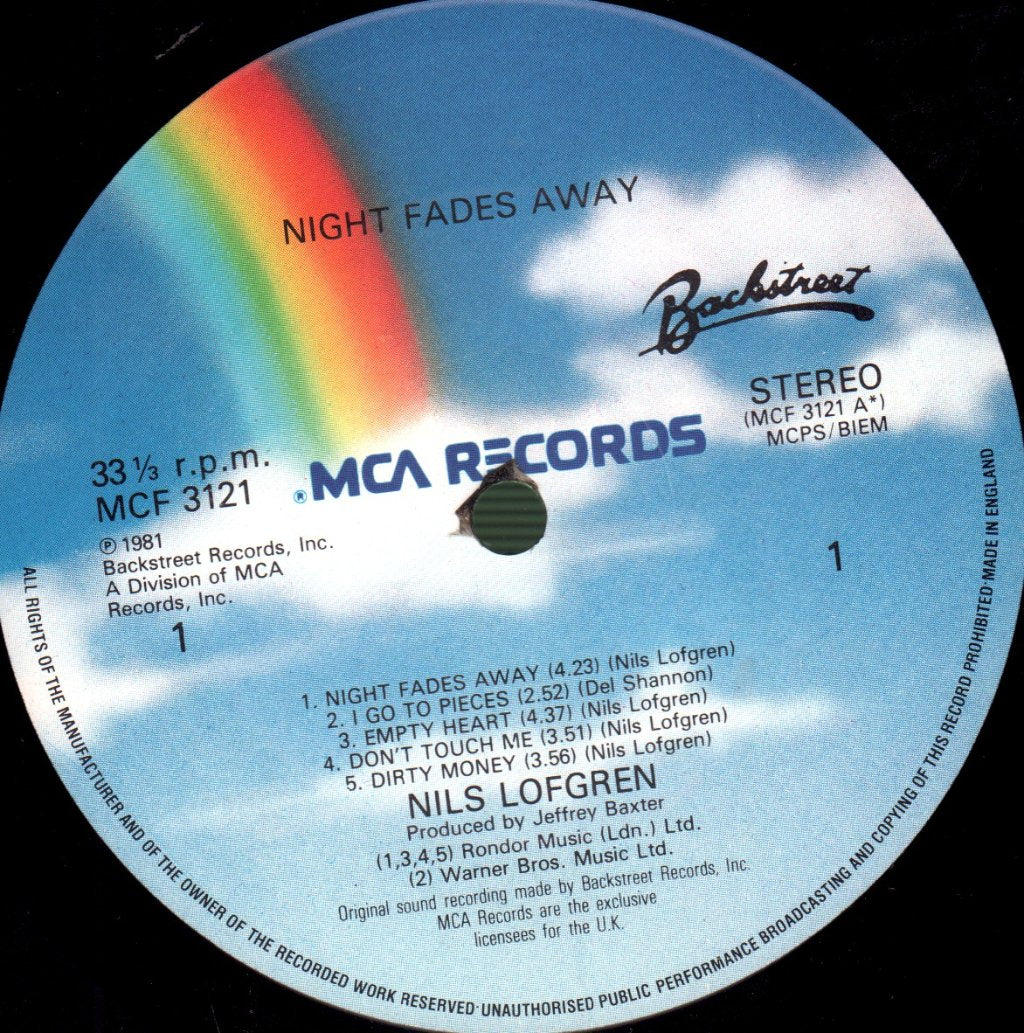Nils Lofgren - Night Fades Away - Lp
