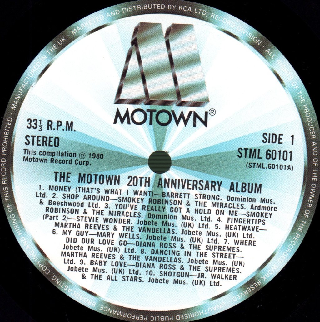 Various Artists - Motown 20th Anniversary Album - Double Lp