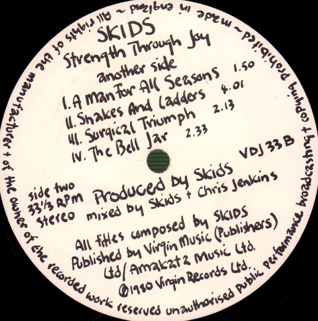 Skids - Absolute Game - Double Lp