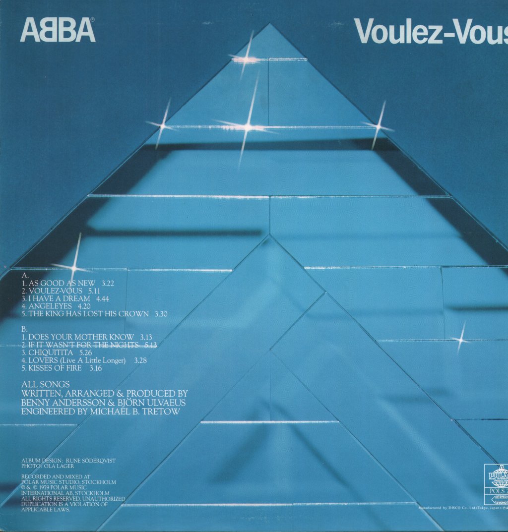 ABBA - Voulez-Vous = ヴーレ・ヴー - Lp