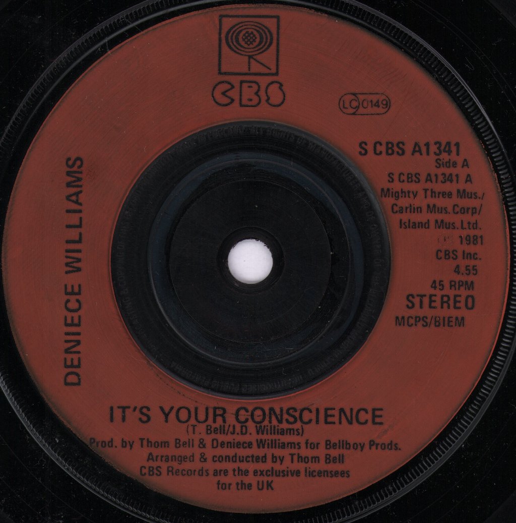 Deniece Williams - It's Your Conscience - 7 Inch