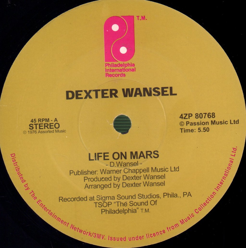 Dexter Wansel - Life On Mars / The Sweetest Pain - 12 Inch