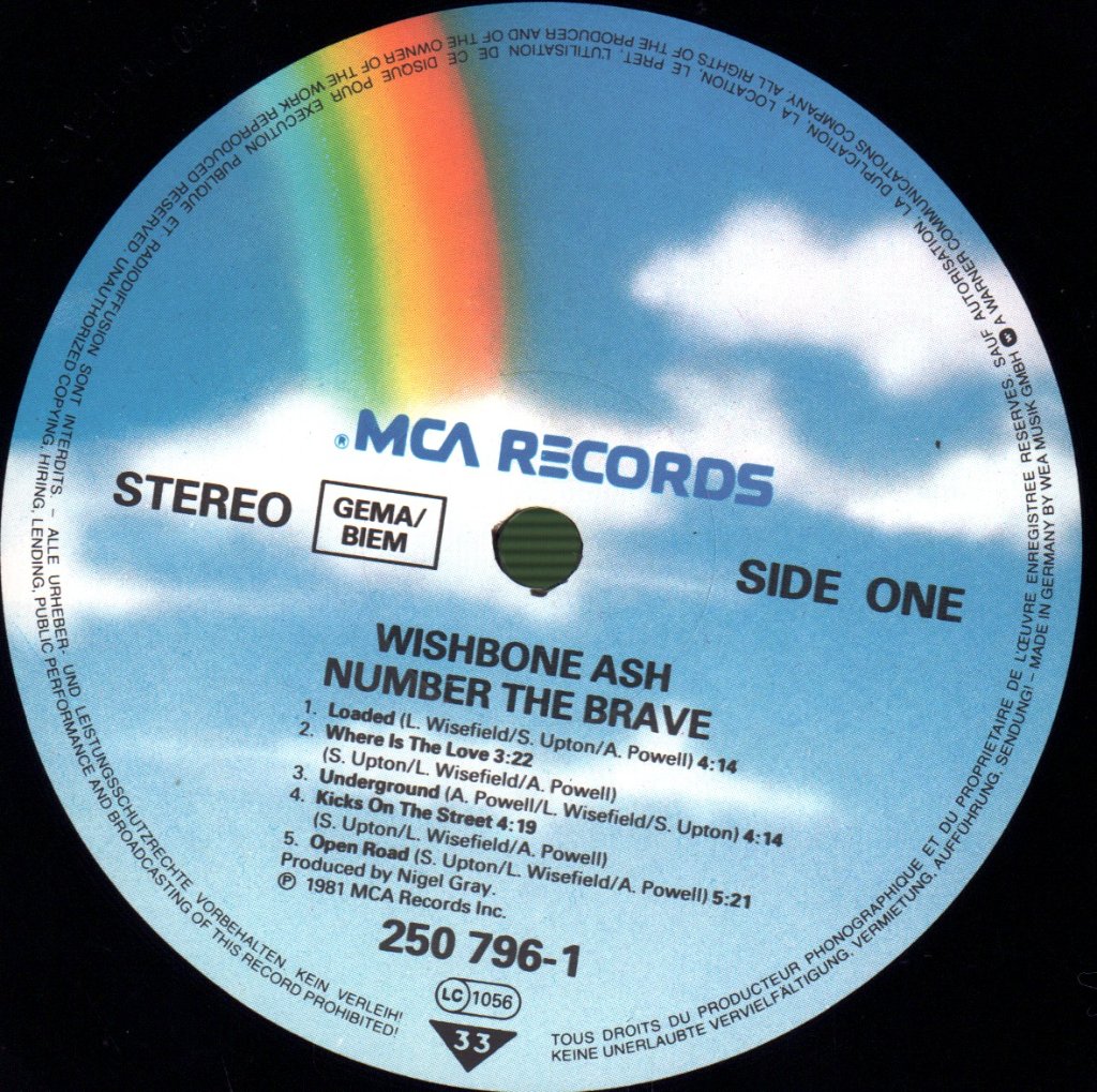 Wishbone Ash - Number The Brave - Lp
