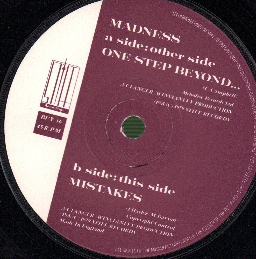 Madness - One Step Beyond - 7 Inch