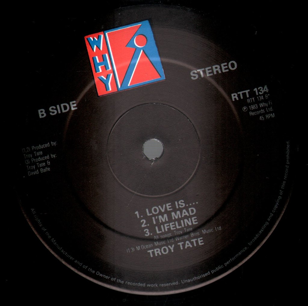 Troy Tate - Love Is - 12 Inch