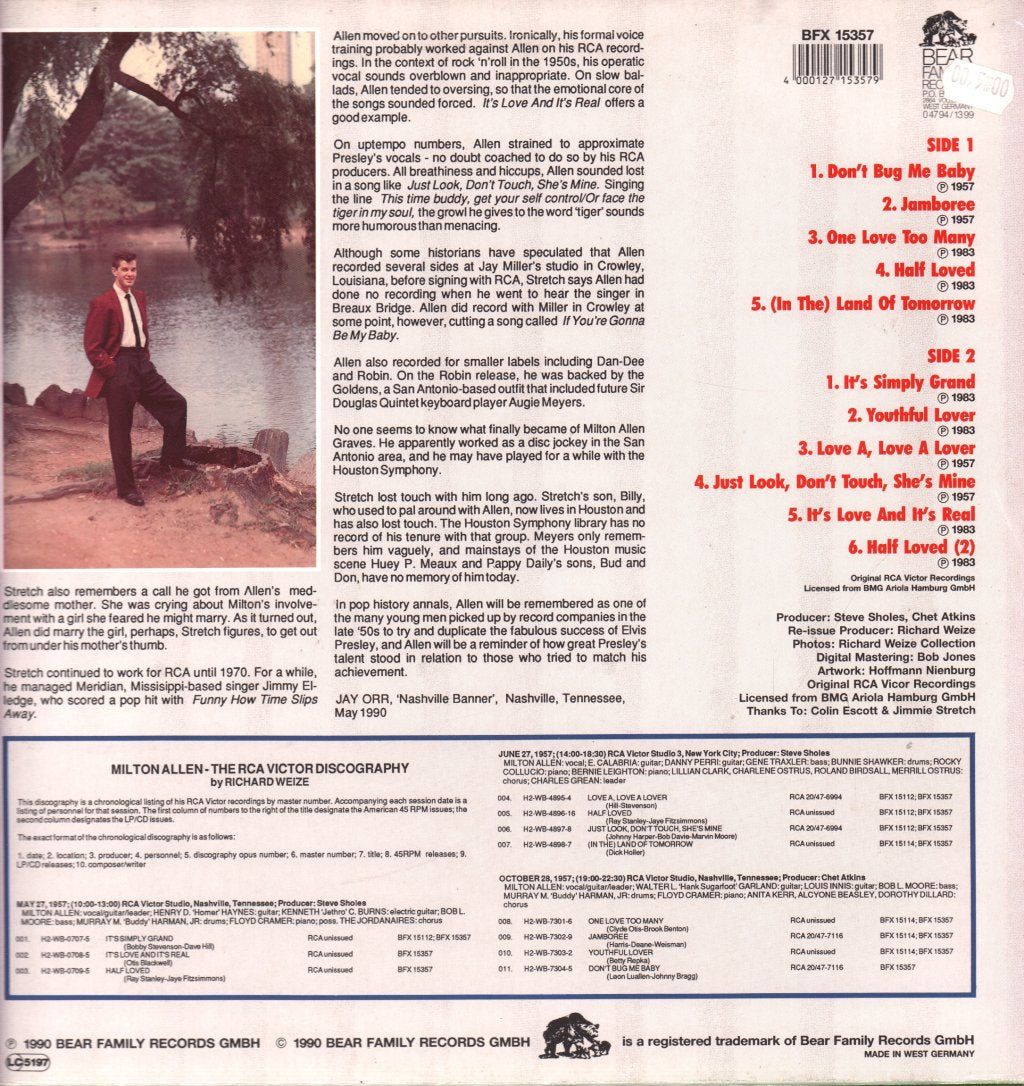 Milton Allen - Don't Bug Me Baby - Lp