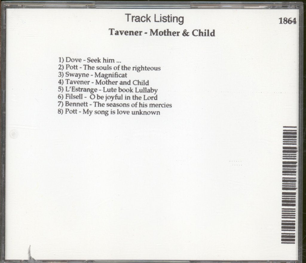 Tenebrae - Mother And Child - Cdr