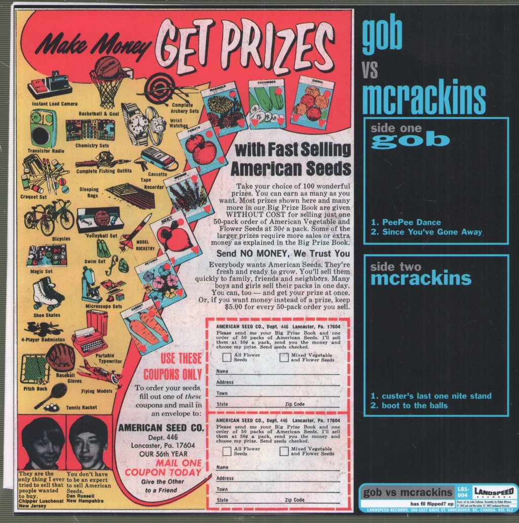 Gob Vs. McRackins - Gob Vs. McRackins - 7 Inch