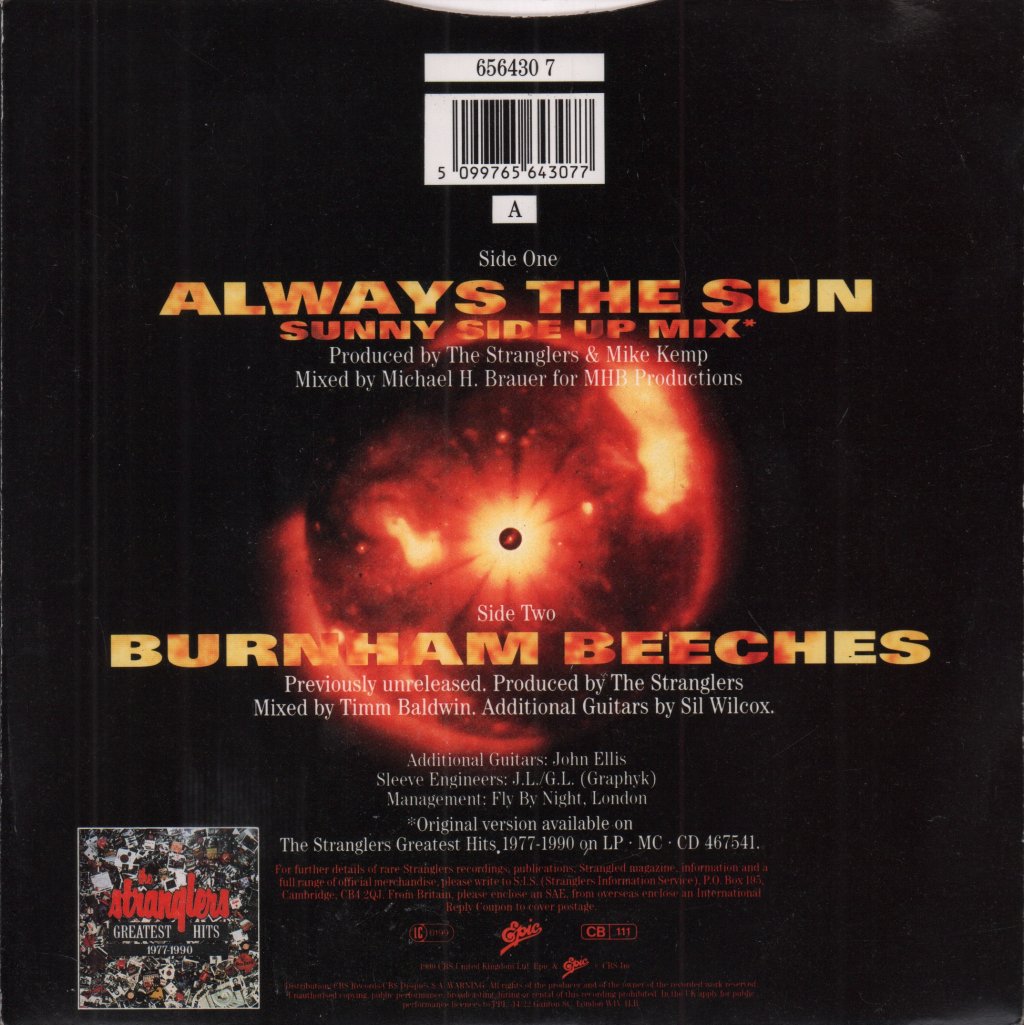 Stranglers - Always The Sun - 7 Inch