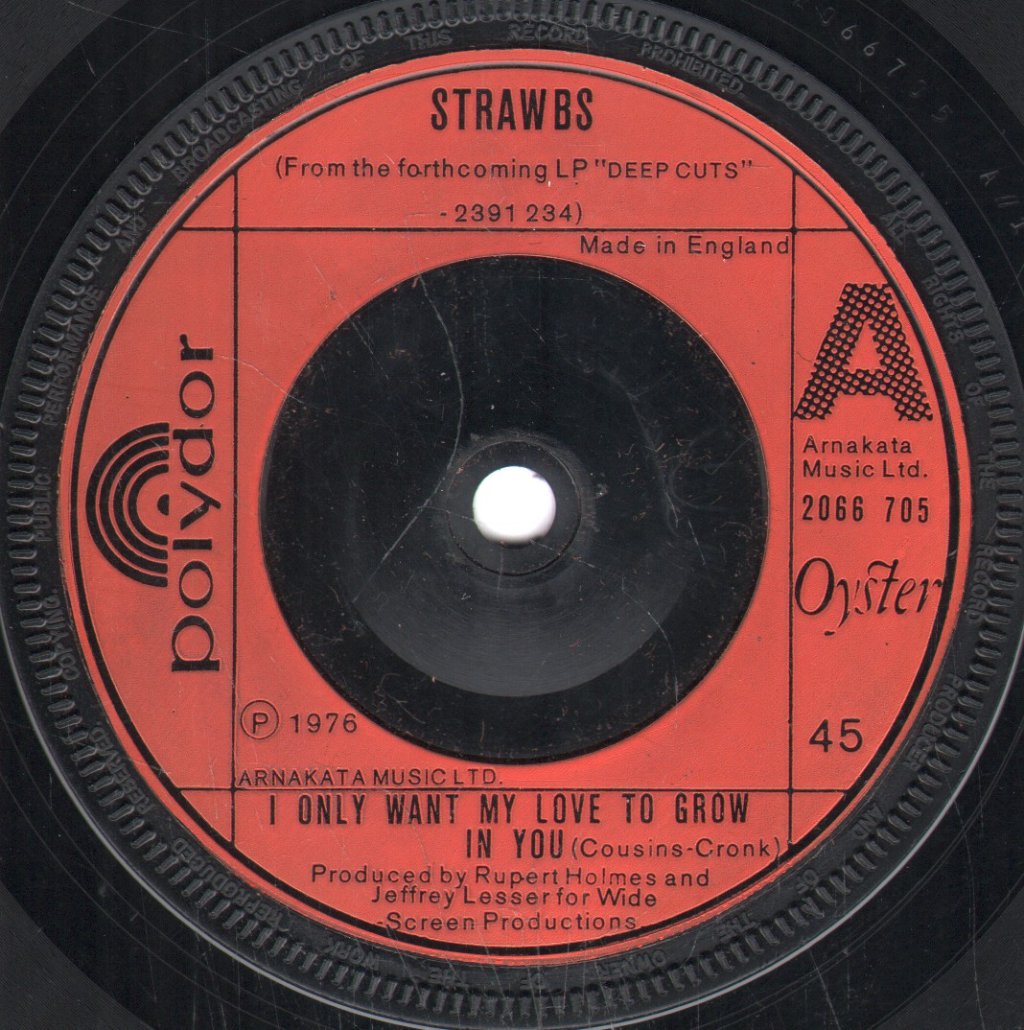 Strawbs - I Only Want My Love To Grow In You - 7 Inch