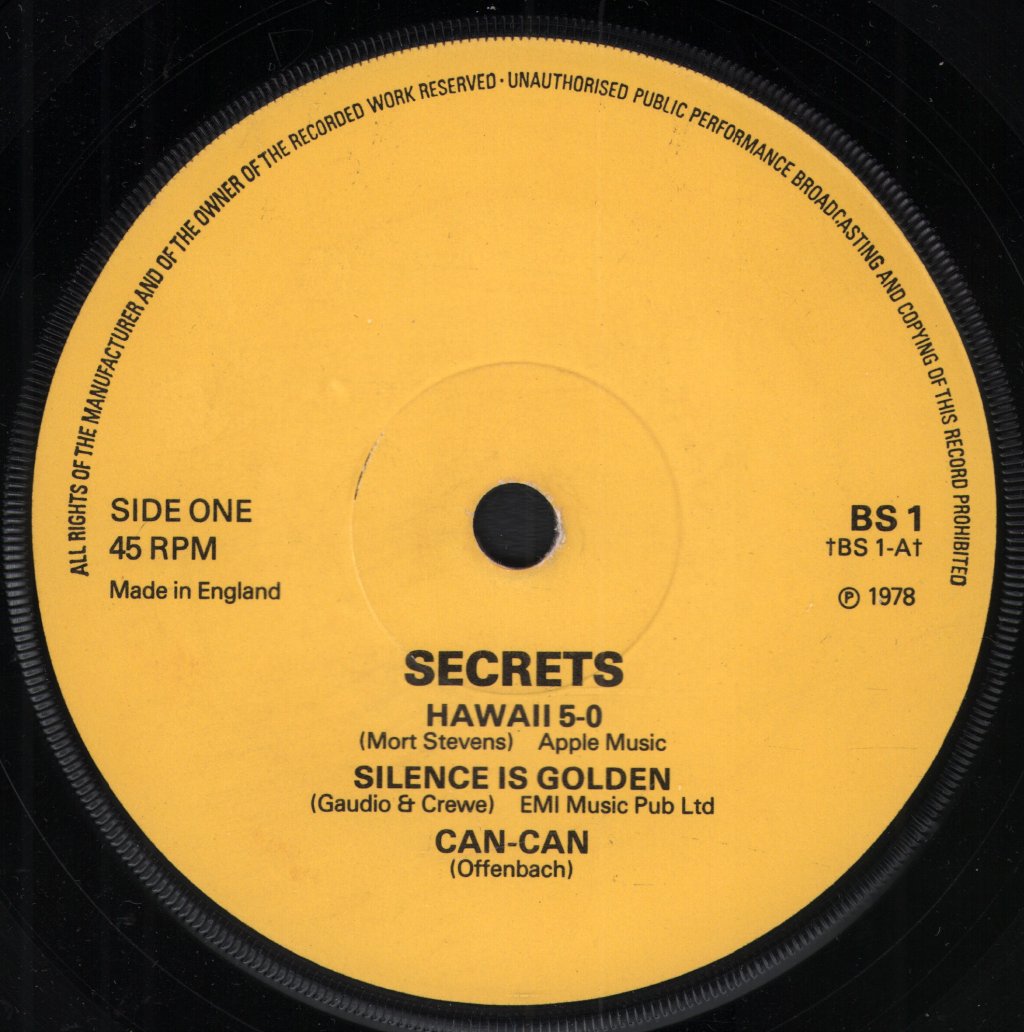 Secrets (70'S Group) - Hawaii 5-0 - 7 Inch