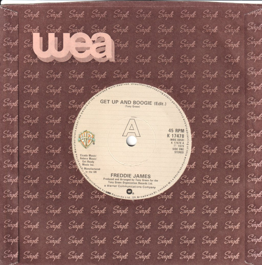 Freddie James - Get Up And Boogie - 7 Inch