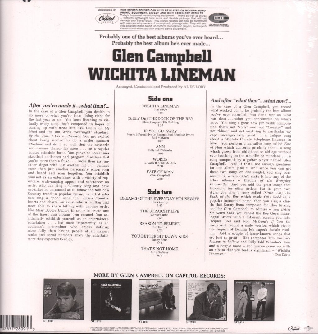 Glen Campbell - Wichita Lineman - Lp