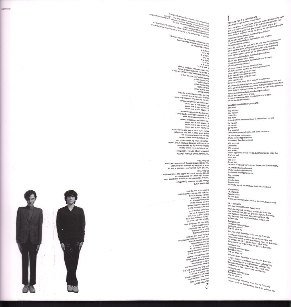 Sparks - No 1 In Heaven - Double Lp